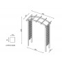 Pergola Arkada na mocnych słupkach 7x7cm